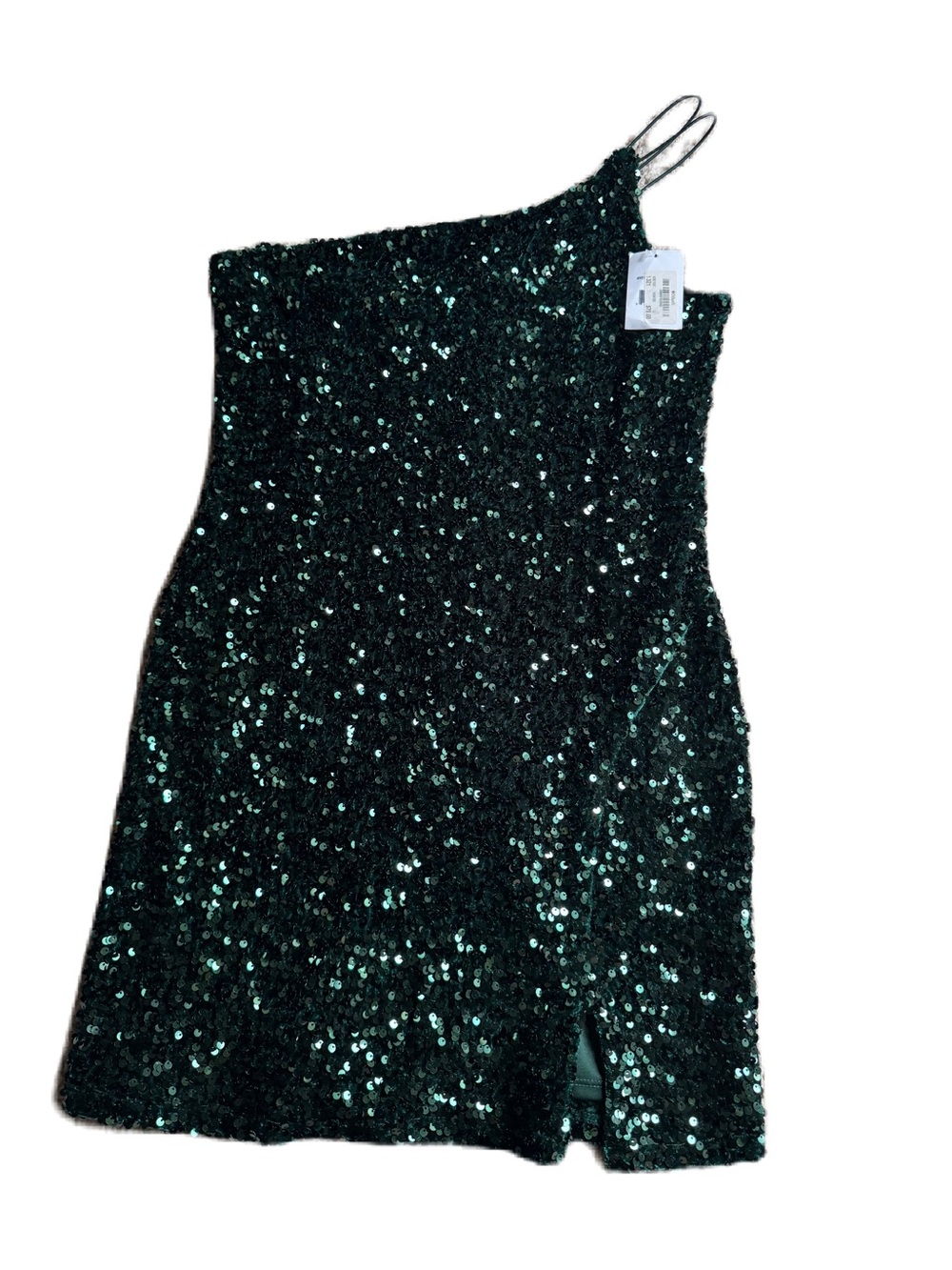 Midnight Doll Emerald Green Sequin Mini Dress